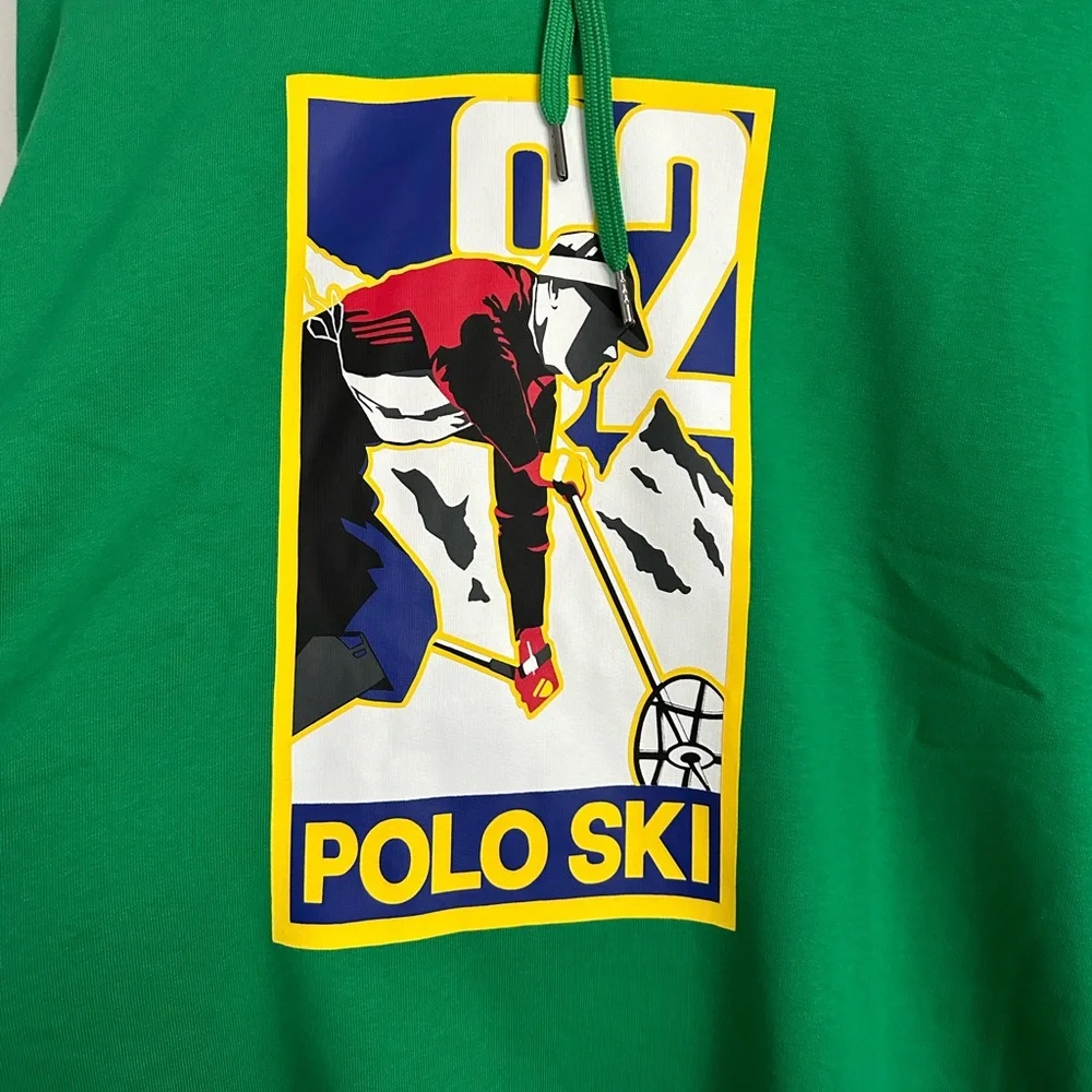 Polo Ralph Lauren Polo Ski Sportsman 92 Stadium Fleece Hoodie PWing Men Size XL
